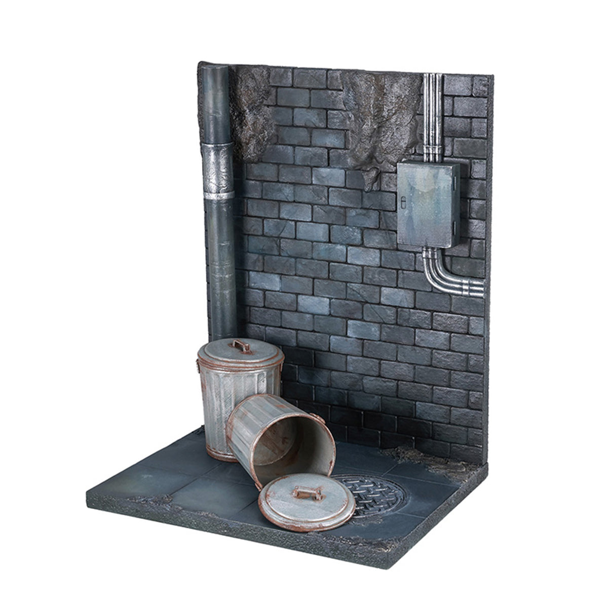 MMMTOYS, Dark Alley Platform/Beneath the Pipe, Scene Base for 6-inches Figurine