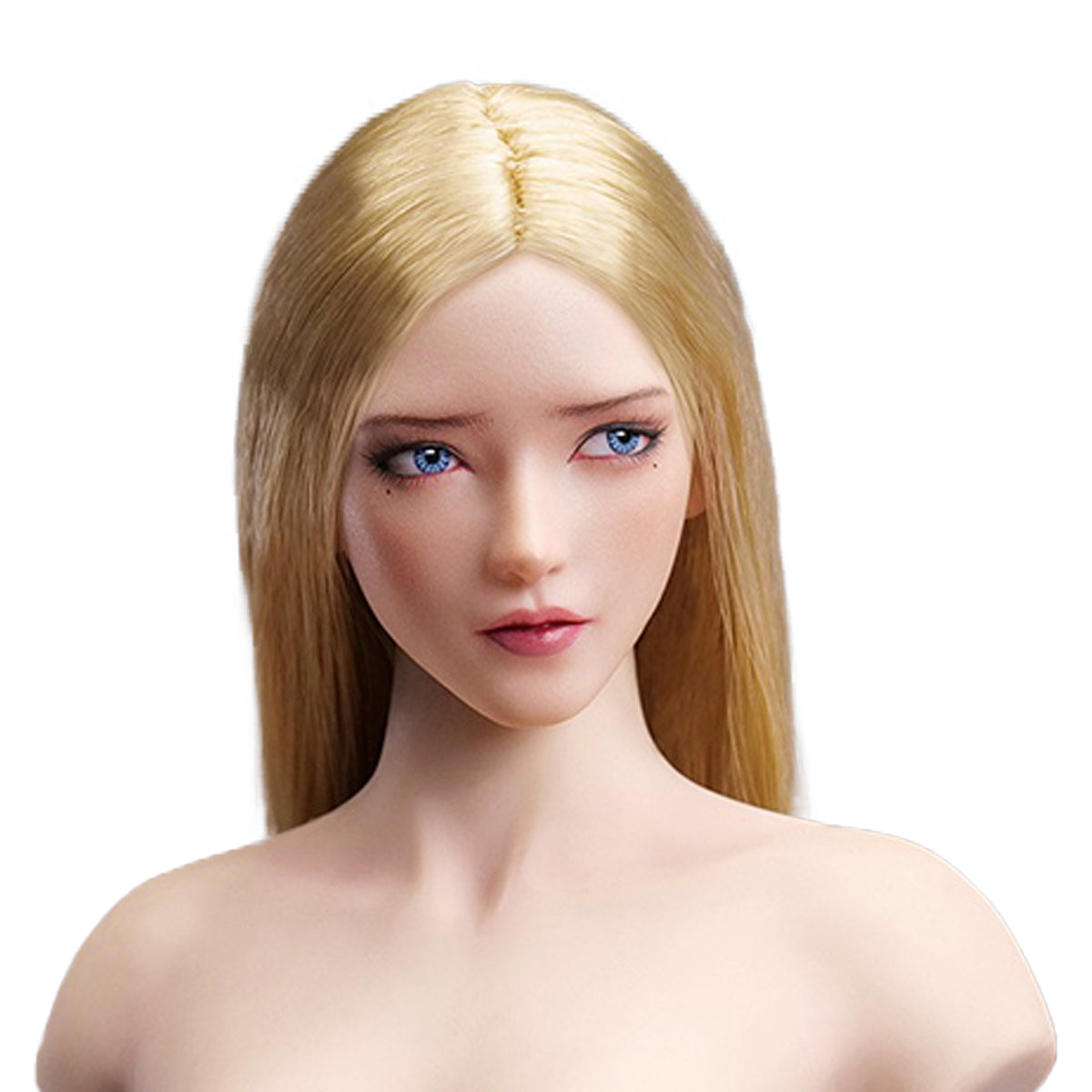 Escultura de cabeza femenina asiática con ojos móviles de YMTOYS - Lianxiang para figuras de acción
