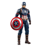 Figurine de collection ZD Toys : figurine articulée simple de 35,5 cm, Captain America, style Moviece, miniature à l'échelle 1/5