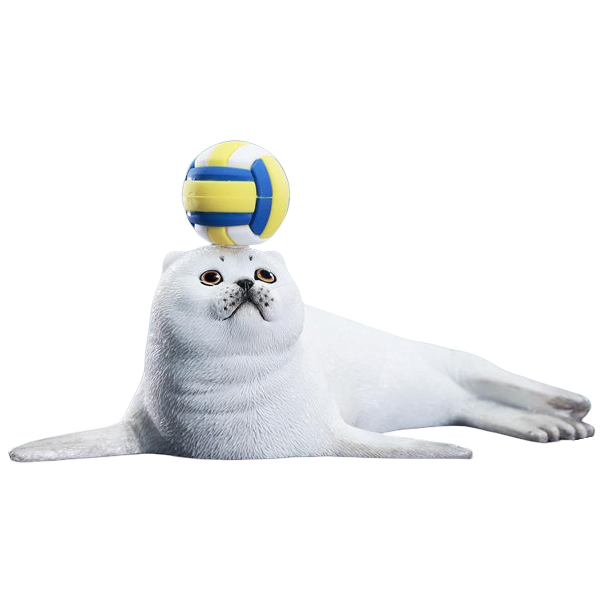 JXK Seal Cat Meow Group Static Animal Figurine