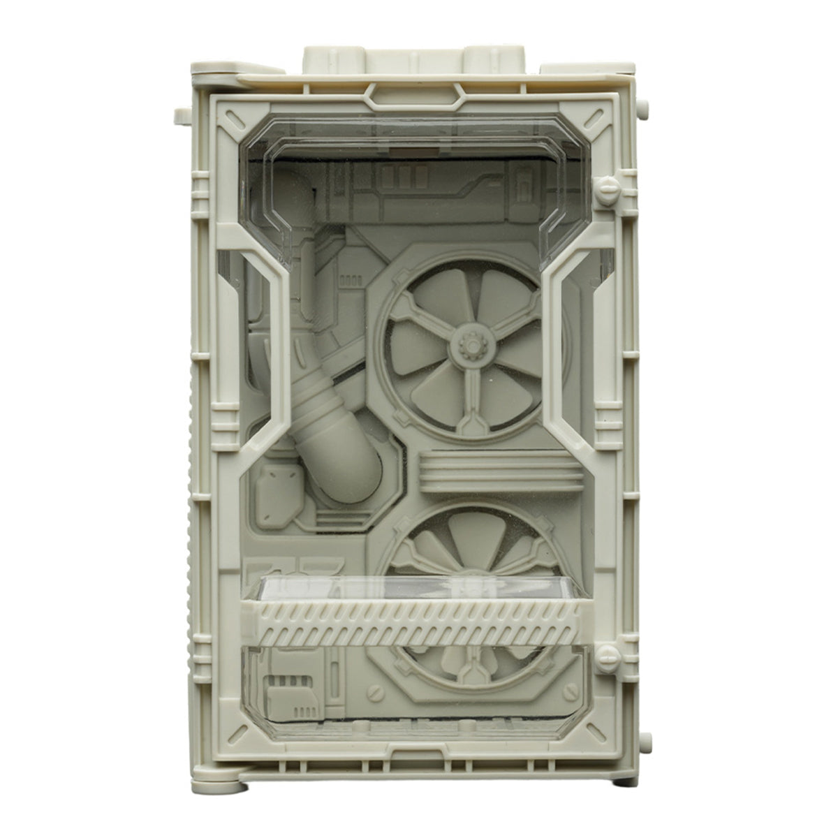 JOYTOY Individual Soldier Hangar Display Case Surge Yellow Ash Yellow Armor White 1/25 Scale Fit JOYTOY Series Action Figure