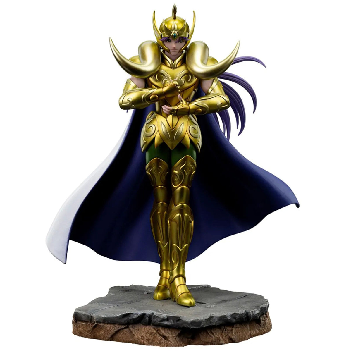 Estatua de anime de arte de edición estándar de Aries Mu de Saint Seiya de Iron Studios