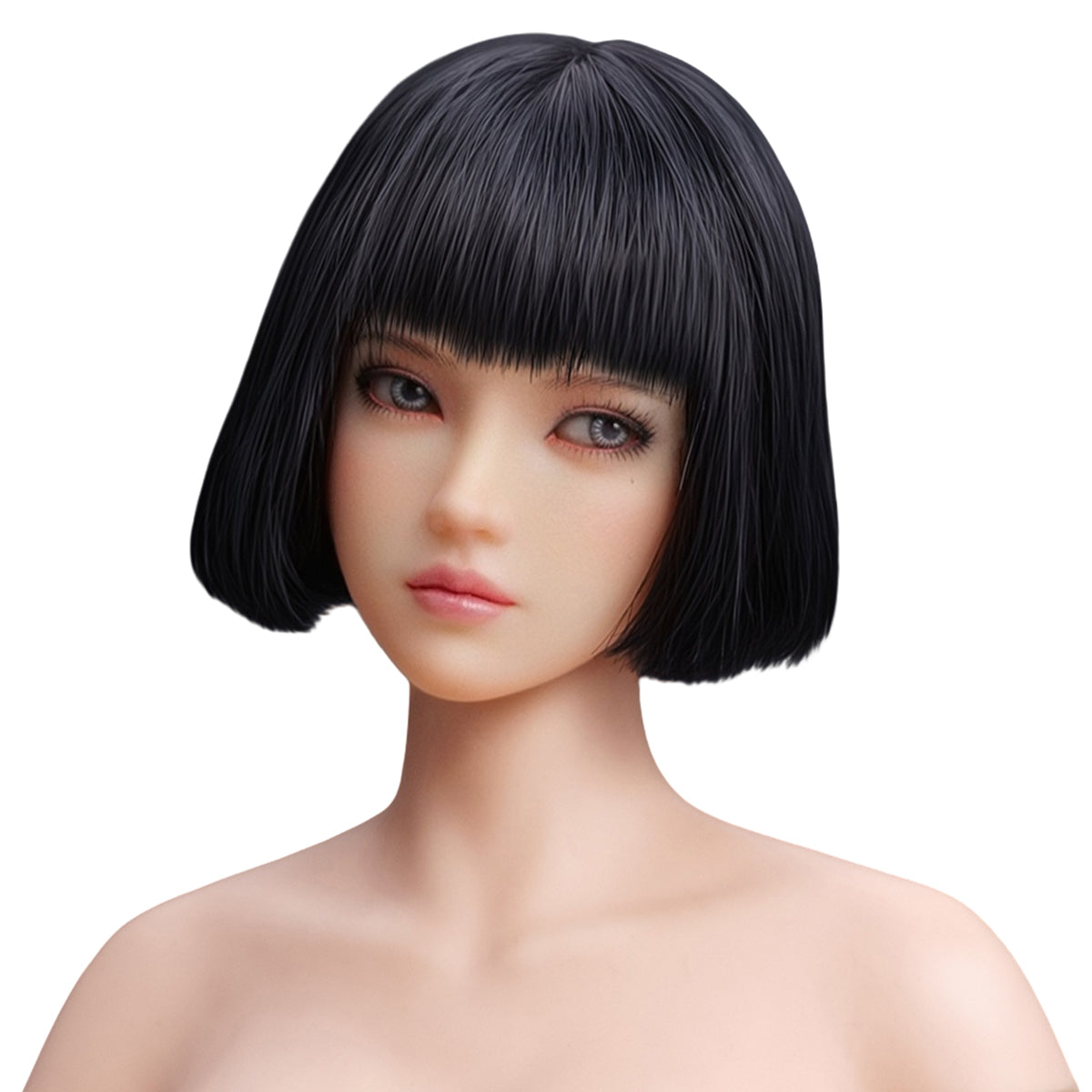 Escultura de cabeza femenina asiática con ojos móviles de YMTOYS - Yiyi (Versión B) para figuras