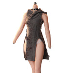 JIAOUDOLL Ruched Post-Apocalyptic Style Long Dress JO25X-04 Doll Clothes Accessory Fit 1/6 Scale 12-inches Figure