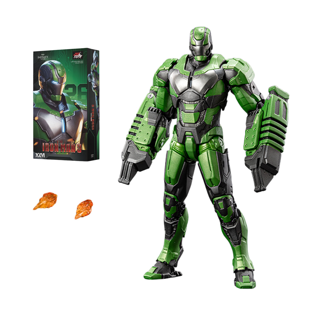 ZD Toys Iron Man Non-Light-Up Edition 1/10 Scale Action Figure