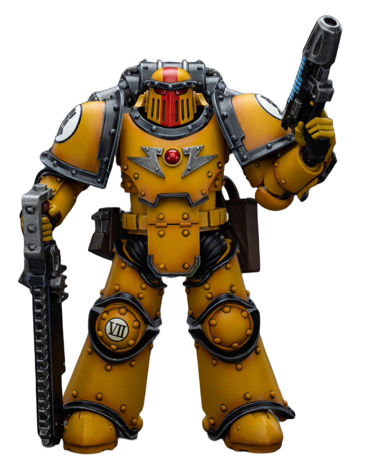 HiPlay JoyToy 40K Collectible Figure: Imperial Fists Legion MkIII Despoiler Squad Sergeant with Plasma Pistol 1:18 Scale Action Figures JT9084