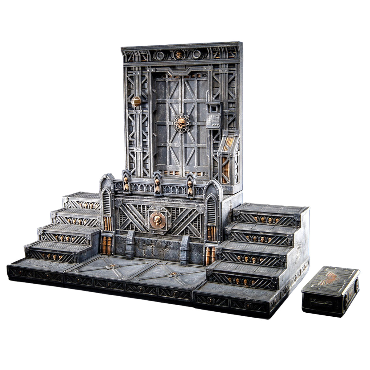 Xinglan Workshop Steel Casting 1/12-1/18 Warhammer Series Bro-style Mountain Diorama Scene Base (Hive City Version) Fit Action Figure
