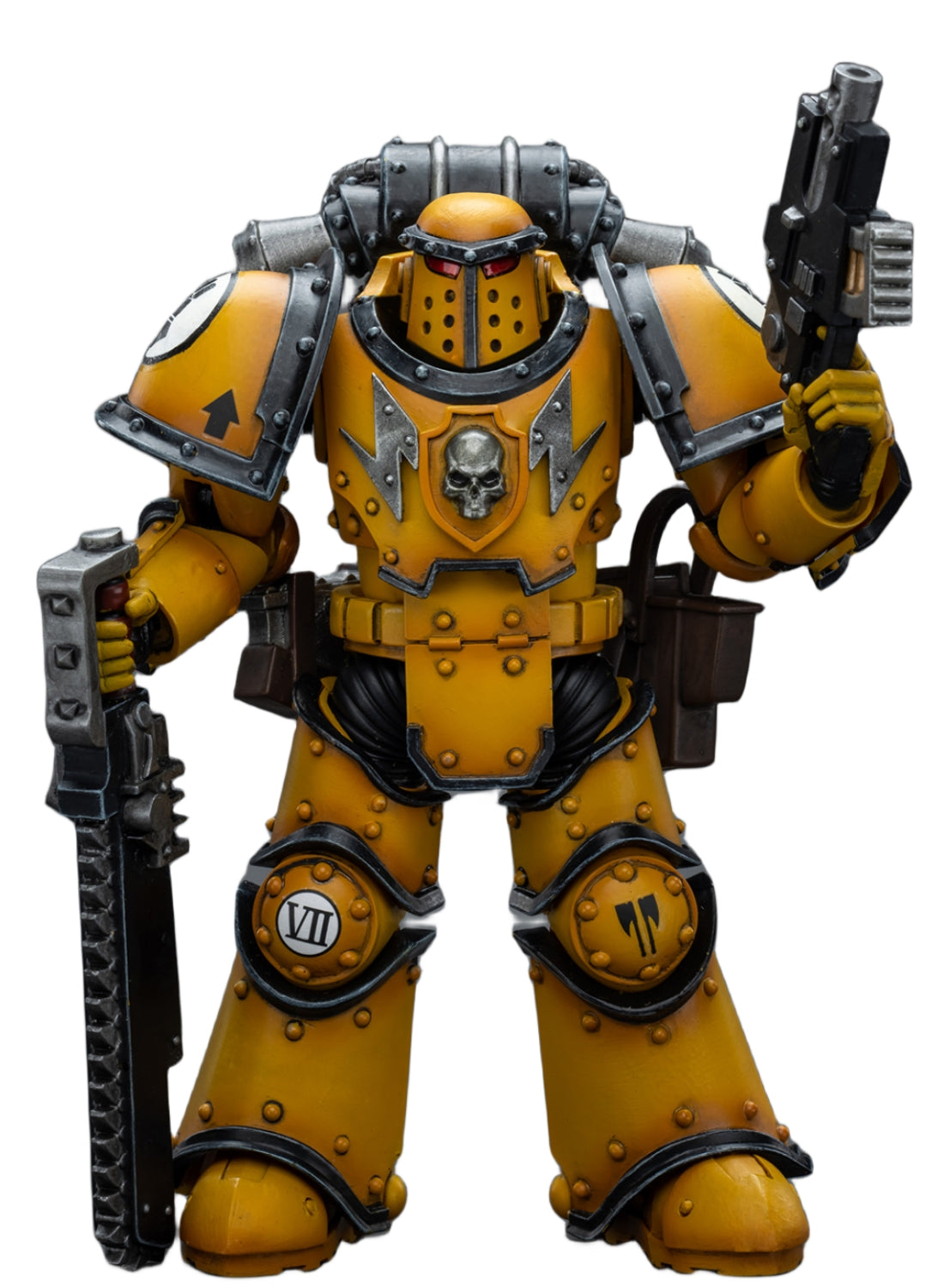 HiPlay JoyToy 40K Collectible Figure: Imperial Fists Legion MkIII Despoiler Squad Legion Despoiler with Chainsword 1:18 Scale Action Figures JT9091