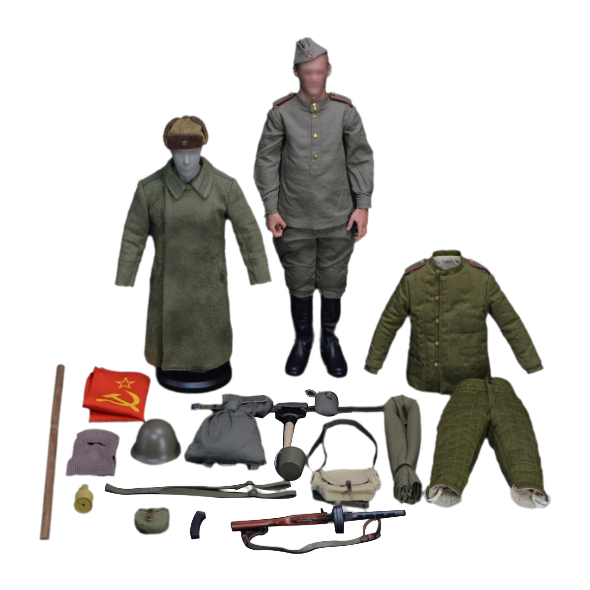 Paquete de accesorios BGM, Segunda Guerra Mundial, Berlín ocupado por el ejército soviético, 1945, para figura de 12 pulgadas