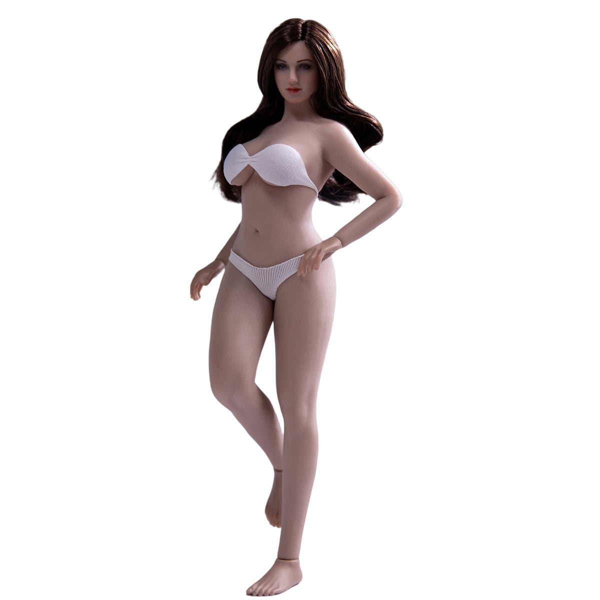 TBLeague, Seamless Steel Skeleton Female Buxom Large/Medium Bust Body Type with Head Sculpt, Action Figures Body