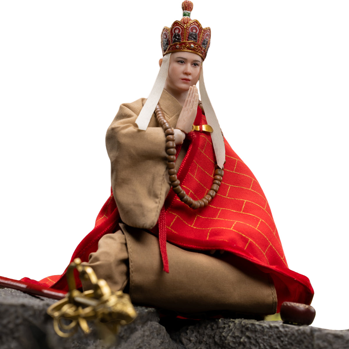 HAOYUTOYS, Journey to the West: Sha Wujing/Zhu Bajie/Monkey King Sun Wukong/Tang Sanzang/White Dragon Horse/Tongtian River Set & Scene Platform, Myth Series Action Figure