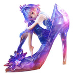 WeArtDoing Sleeping Beauty-Glass Slipper Fairies-Purple Art Statue