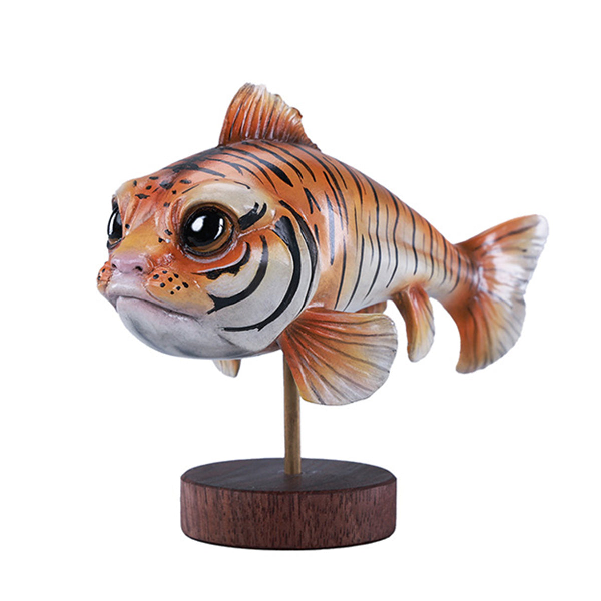 JXK Tiger-Growl Fish Static Expertly Hand-Painted Lifelike Animal Figurine