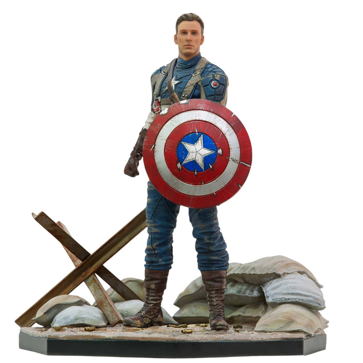 Iron Studios MARCAS18019-10 MCU 10th Years Anniversary Captain America 1/10 Scale Art Statue