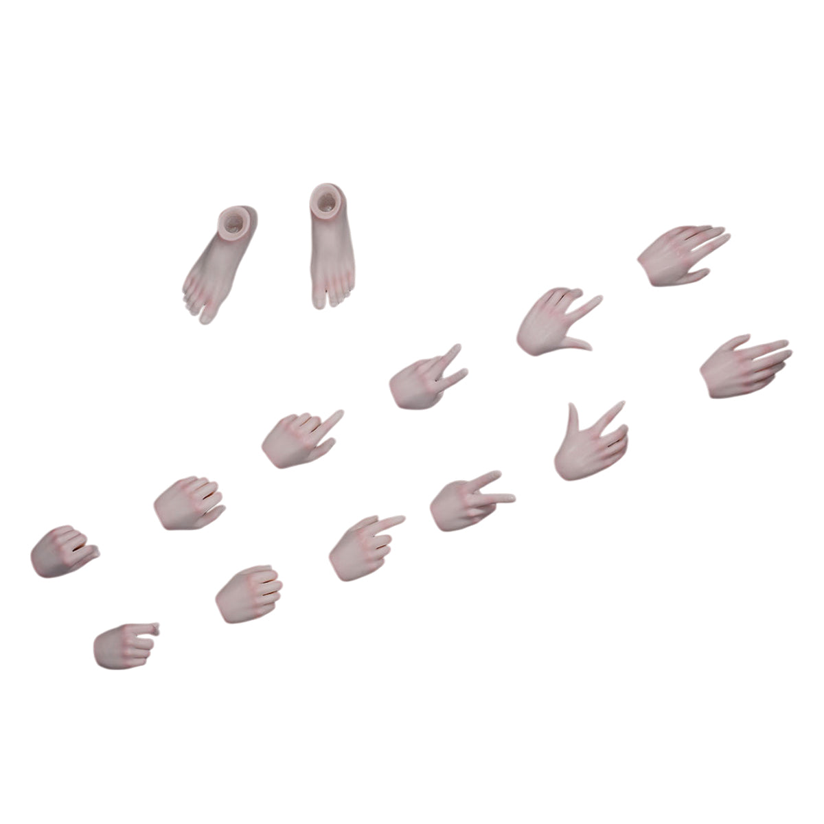 JIAOUDOLL Female Soldier Figure Hands & Feet Accessory Pack 4.0 Premium Hand Set JOQ-H04 1/6 Scale Fit Action Figure