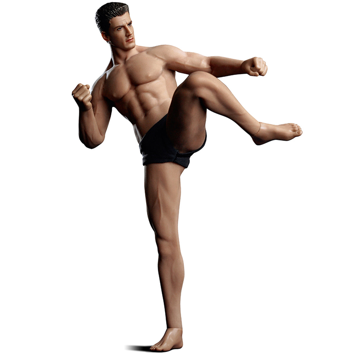 TBLeague, Seamless Muscular Male Body Suntan-Skin with Head Sculpt, Action Figures Body