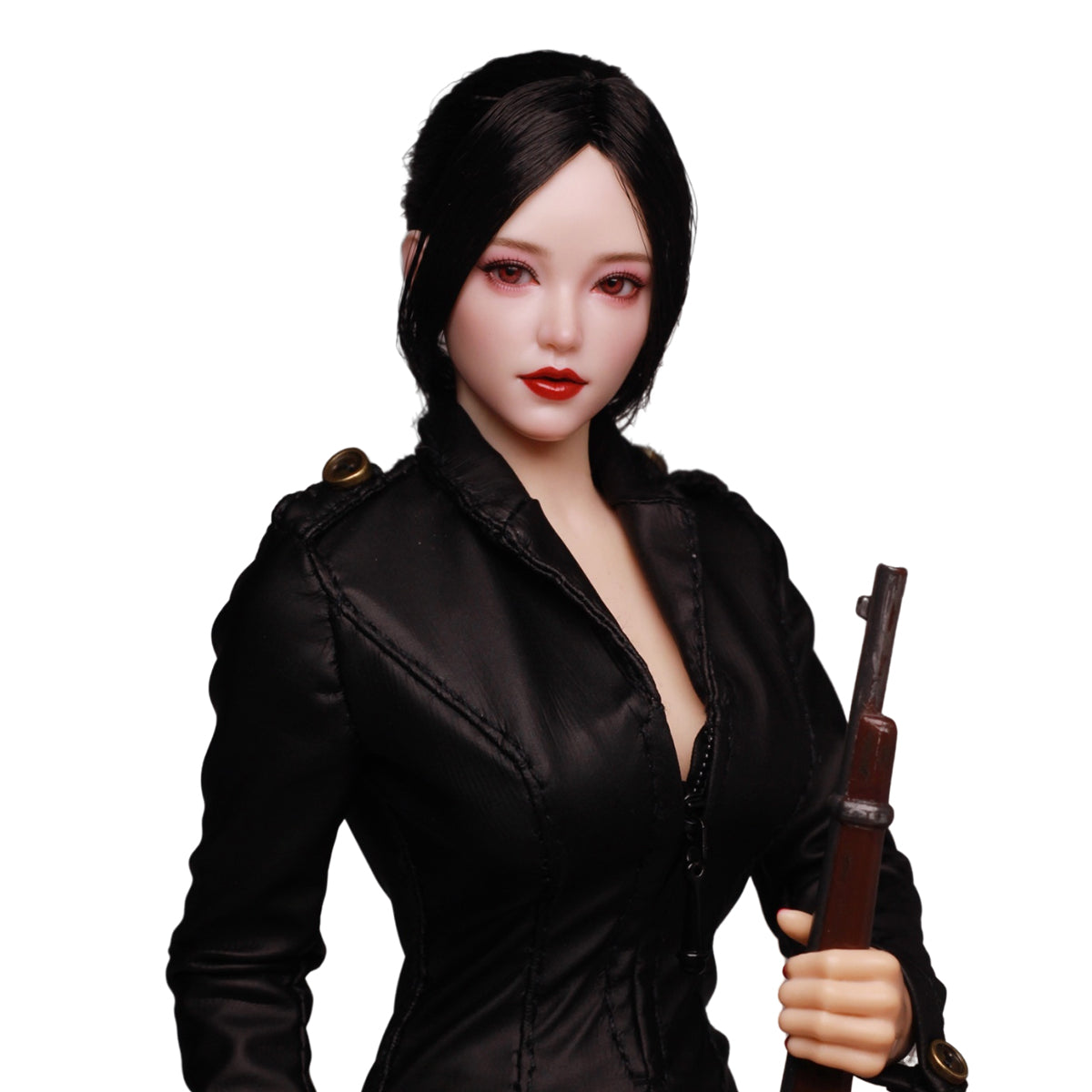 Z6TOYS Asian Movable Eye Female Xiaoqing Head Sculpt Accessory Fit 1/6 Scale 12-inches Figure