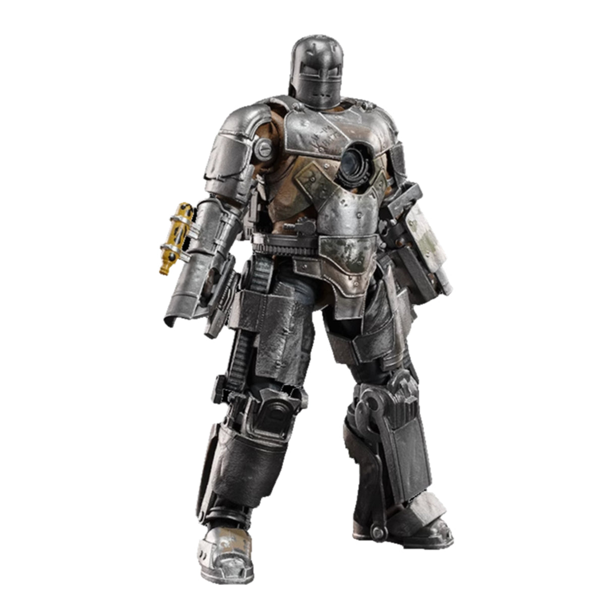 Figura de acción coleccionable de la serie aniversario de ZD Toys: Iron Man MK1, edición iluminada, altura 18 cm (miniatura)