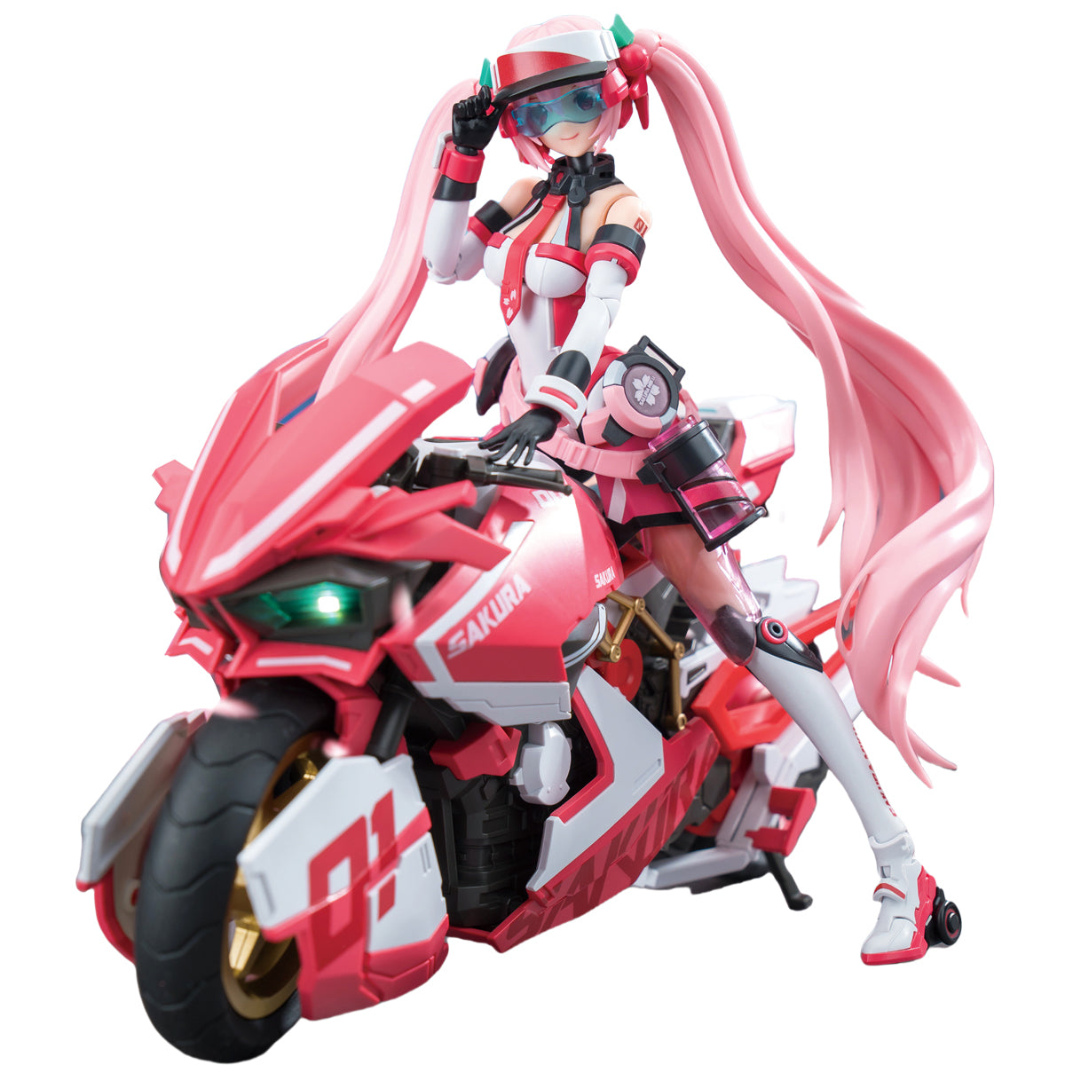 SOSKILL Sakura Hatsune Miku Pink Sonic Boom Assembly Model Kits