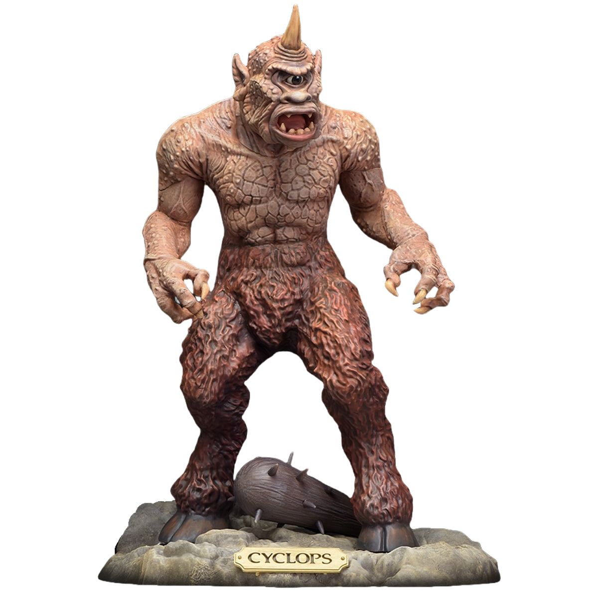 X-PLUS, Ray Harryhausen Series Cyclops Unpainted White Mold, Model Kits Assembly