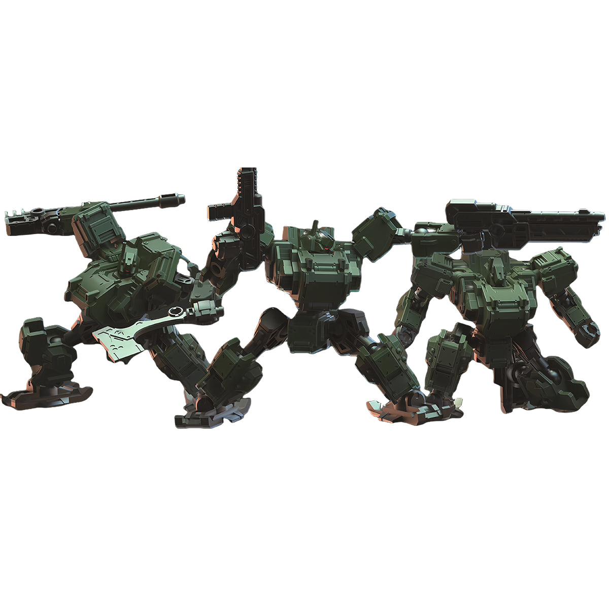 Sheik Mainland0 3Min Project MUS-A4 Fortishield Squad Jungle Green Assembly Model Kits
