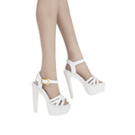 Toyscentre High-Heeled Sandals Model TCT-006 Doll Accessory Fit 1/6 Scale 12-inches Figure