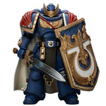 Figuras de acción de la Guardia de Honor Victrix de los Ultramarines JOYTOY con escudo antitormentas y espada de energía