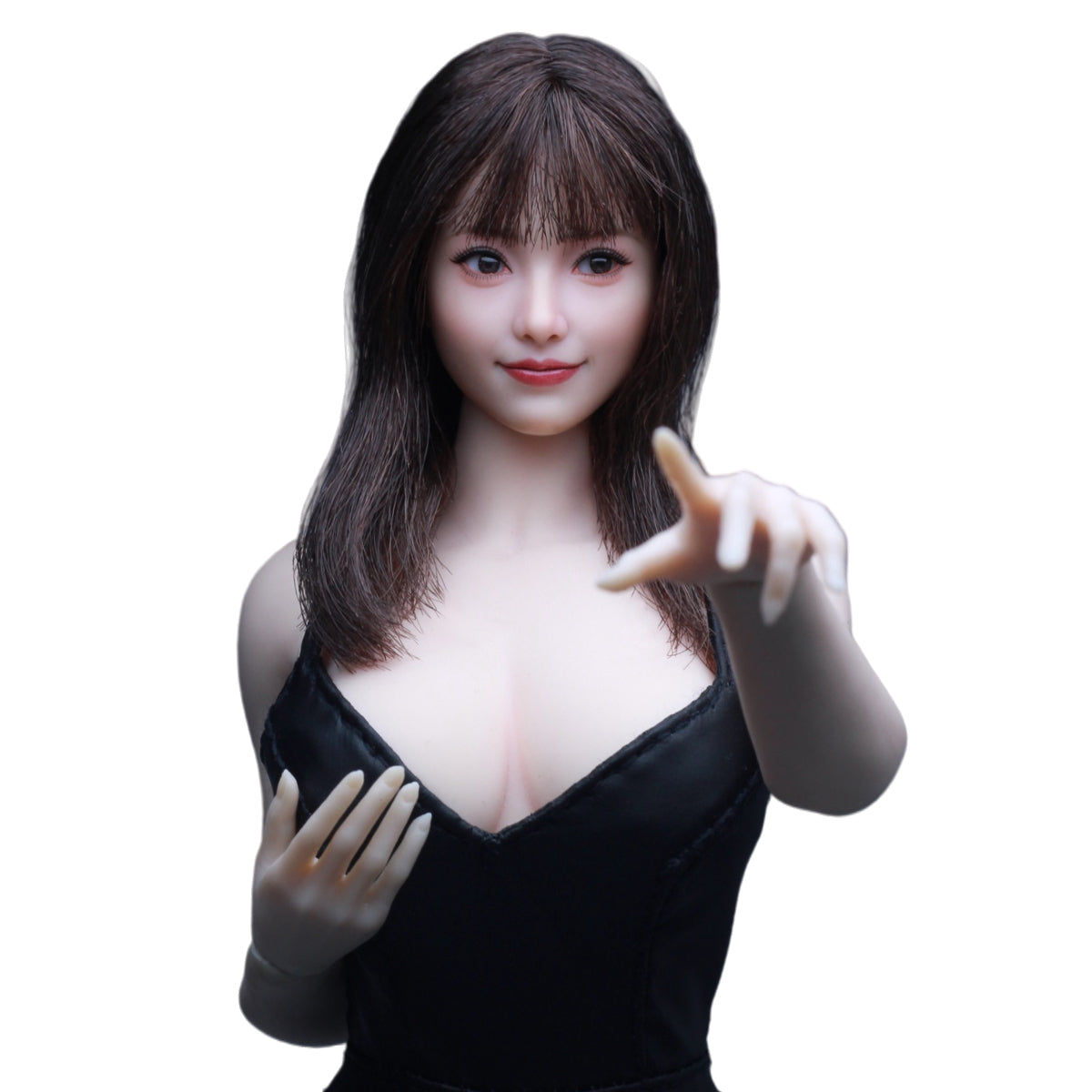 Z6TOYS Asian Movable-Eye Smiling Female Tiantian ZC021 Head Sculpt Accessory 1/6 Scale Fit Action Figure