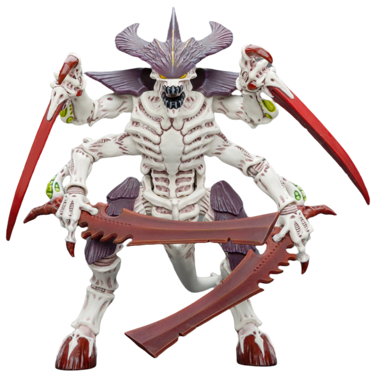Figuras de acción a escala 1:18 de Warhammer 40K: Tyranids Hive Fleet Leviathan Tyranid Warrior with Boneswords (Guerrero Tiránido con Espadas Huesas)