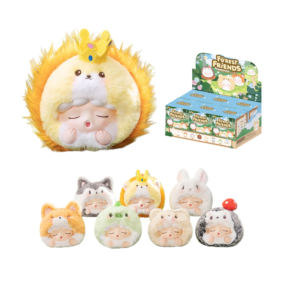 JOTOYS YUMO Forest Friends Plush Series Set Blind Box Figure