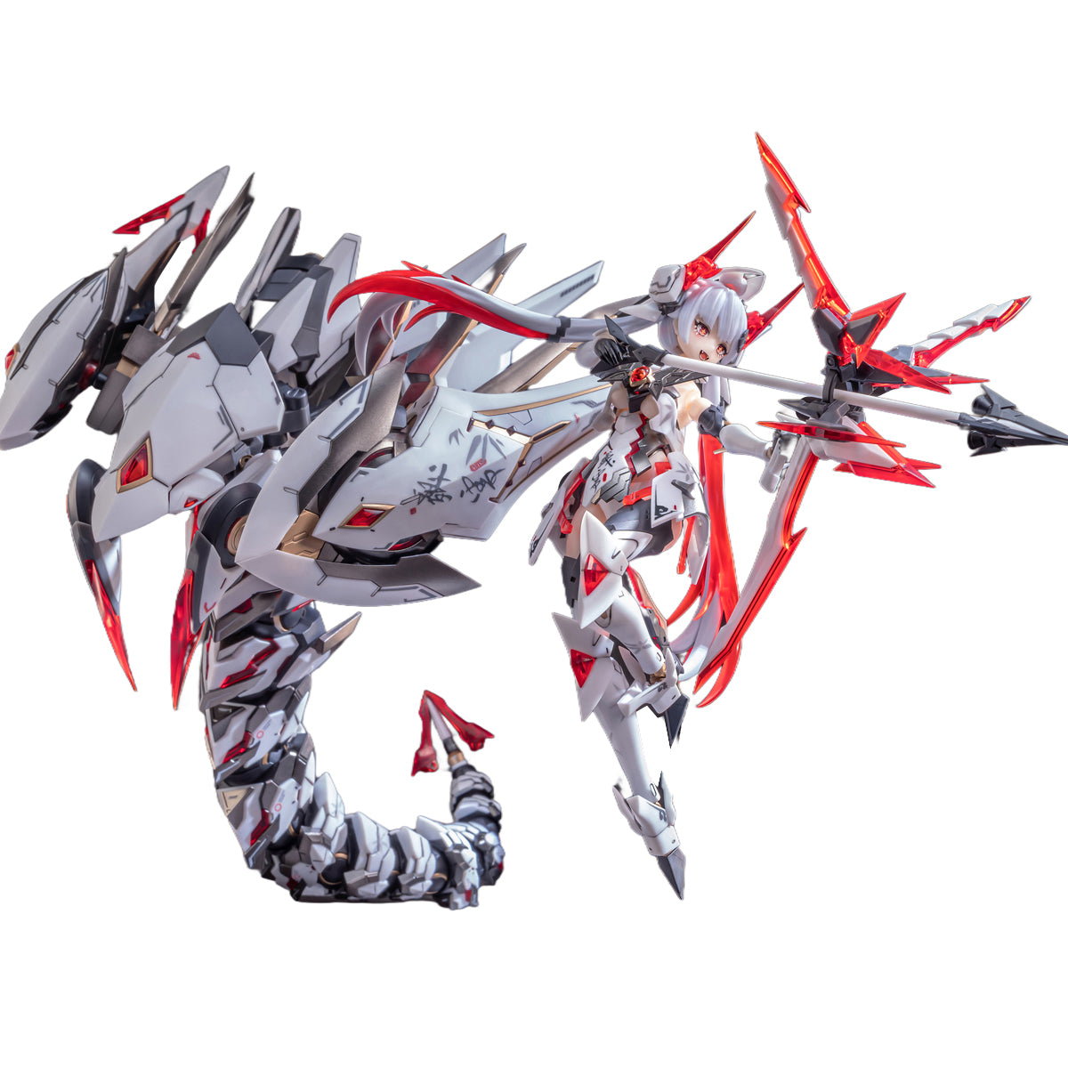 Nuclear Gold Reconstruction Polaris Star·White Polaris Star White Snake Mechagirl Kit 1/12 Scale Model Kit