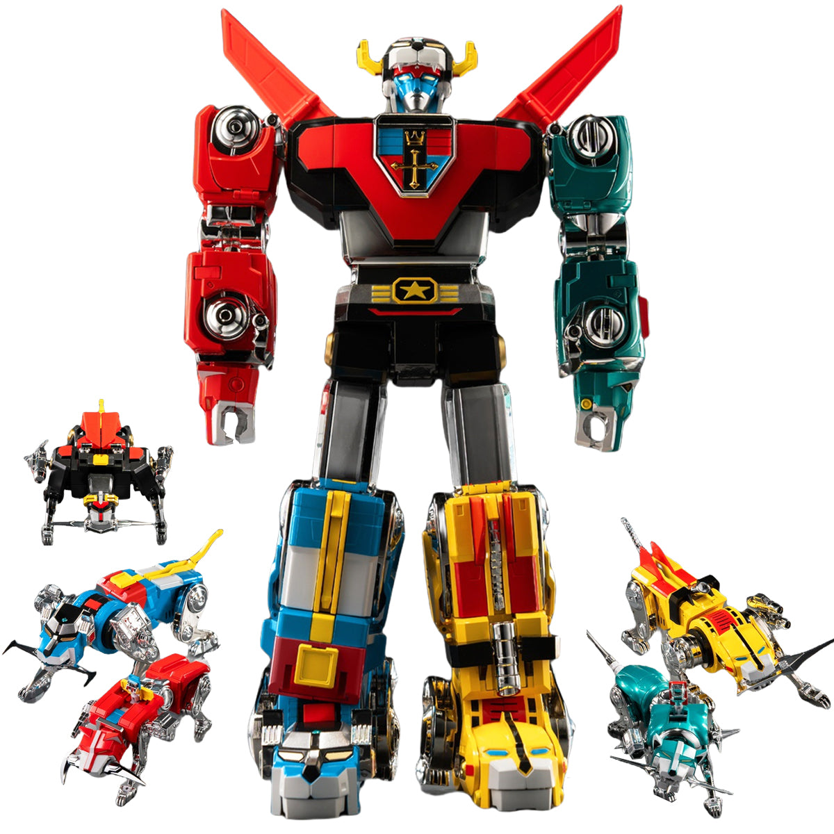 Threezero Voltron Retro Toy Edition Action Figures