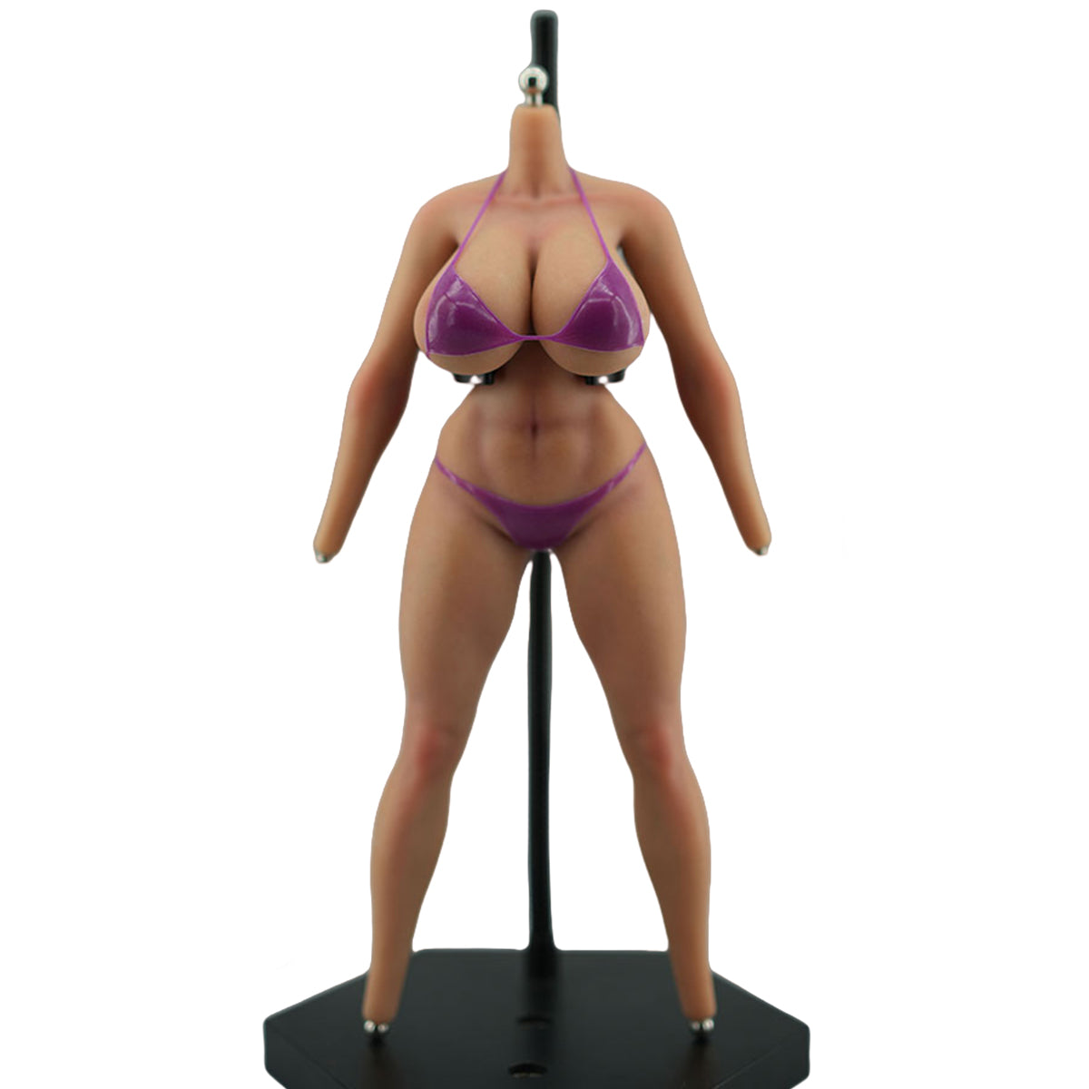 PAWPAW DOLL Female Seamless DK001A Silicone Buxom Type Headless Detachable Feet 1/6 Scale Action Figure Body