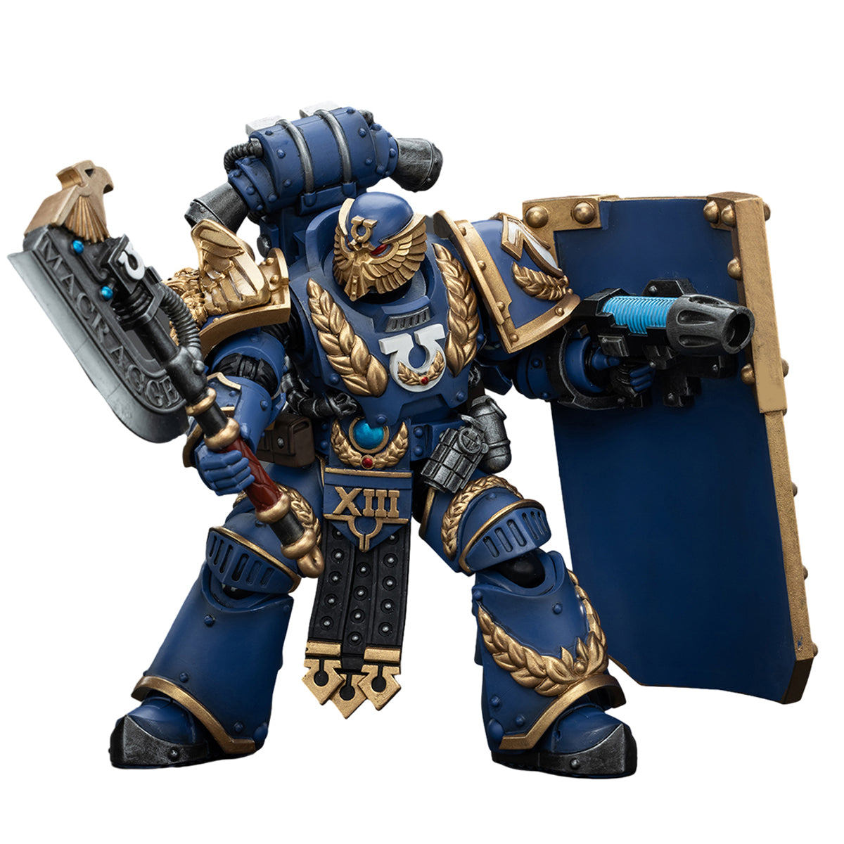 Figura de acción JOYTOY Warhammer La Herejía de Horus Ultramarines Invictarus Suzerain Squad Suzerain 2