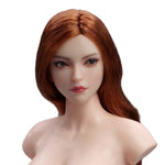 YMTOYS Action Figure Head Sculpt Accessory: Asian Female Head Sculpture - Xiao Zhao, Movable Eye, For 12-inch Miniature Figure