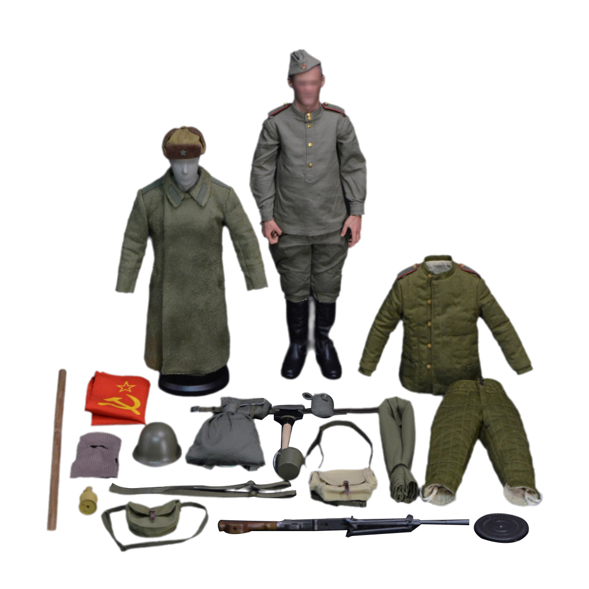 Paquete de accesorios BGM, Segunda Guerra Mundial, Berlín ocupado por el ejército soviético, 1945, para figura de 12 pulgadas