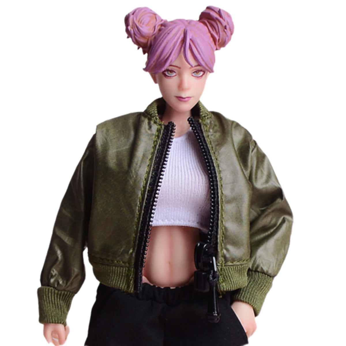 ATStory, Pilot Jacket Green Color, Doll Clothes For 6-inches Figure