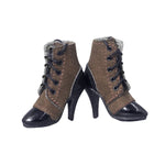 ZYTOYS, Female Doll Mid-tube Lace-up High Heel Shoes, Doll Accessory for 12-inches Action Figurine