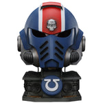 JOYTOY Warhammer 40,000, Ultramarines Lieutenant Titus' MKX Helmet & Display Stand, 1/1 Scale Collectibles