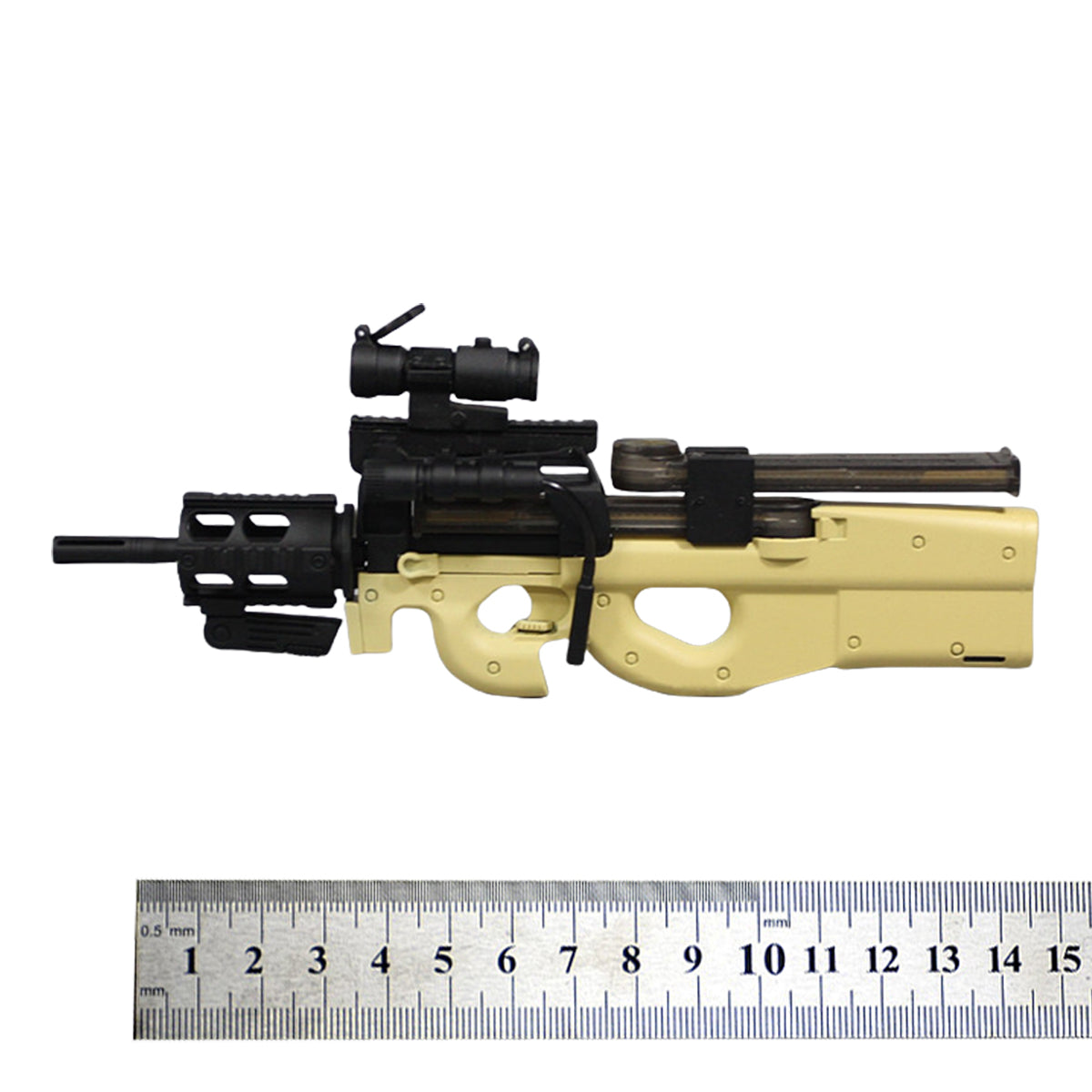 ZYTOYS, P90 Submachine Weapon Gun Model, Doll Accessory for 12-inches Action Figurine