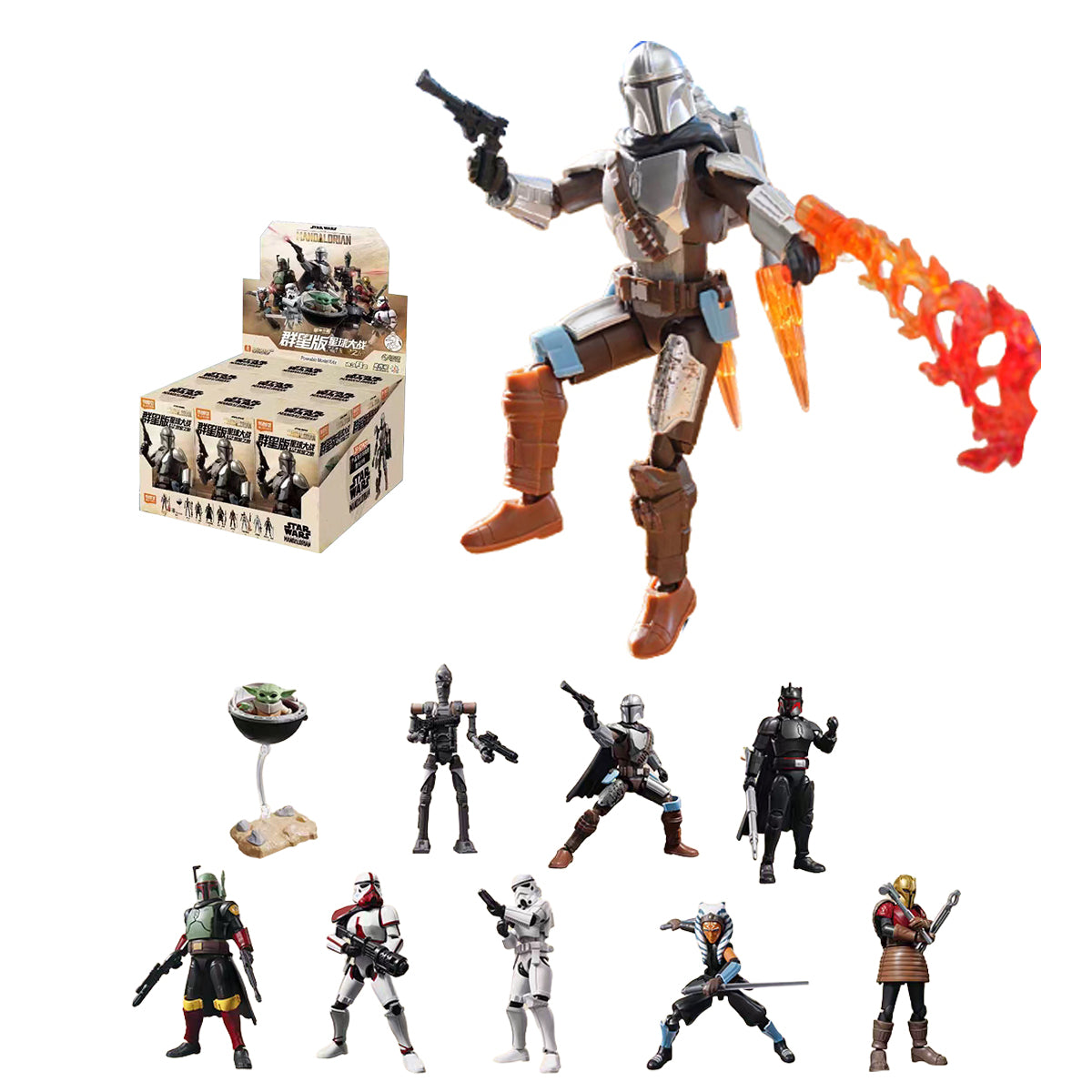 Blokees Star War Galaxy Version Vol.1 Mandalorian Bounty Hunters 75841 Blind Box Figure