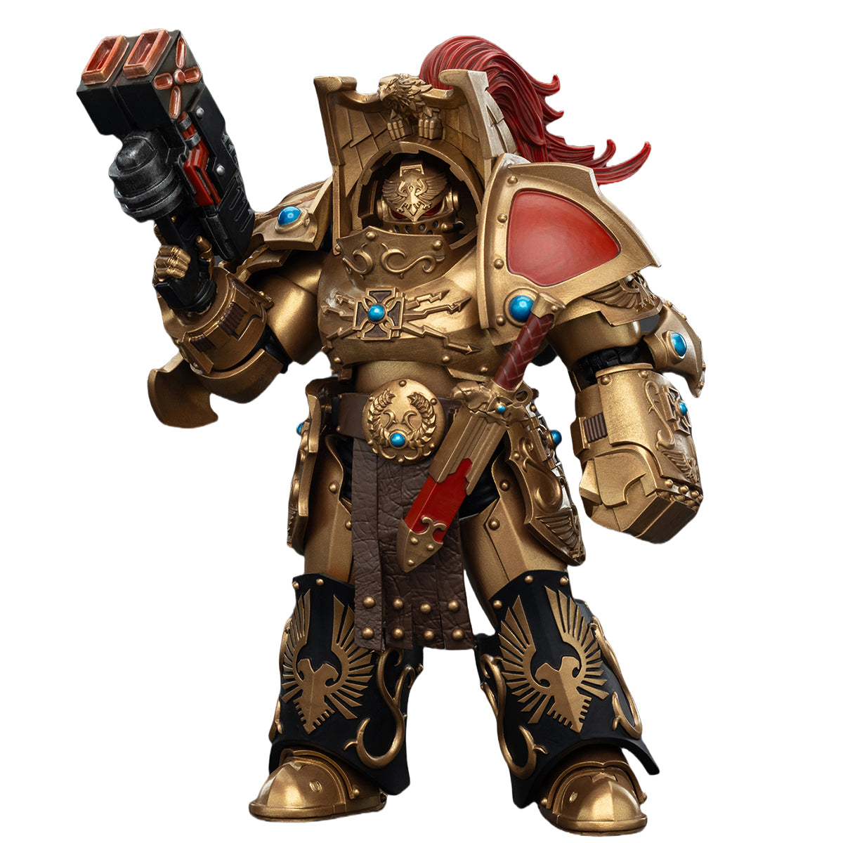 JOYTOY Legio Custodes Aquilon Terminator Squad Aquilon with twin-linked Adrathic Destructor JT00751 Warhammer 1/18 Scale Action Figures