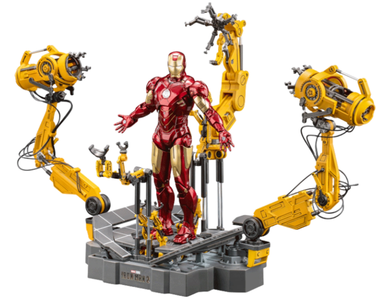 ZD Collectible Figure Full Set: Iron Man Mark IV with Suit-up Gantry, 1:10 Scale Miniature Action Figurine CJTMK4