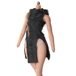 JIAOUDOLL Ruched Post-Apocalyptic Style Long Dress JO25X-04 Doll Clothes Accessory Fit 1/6 Scale 12-inches Figure