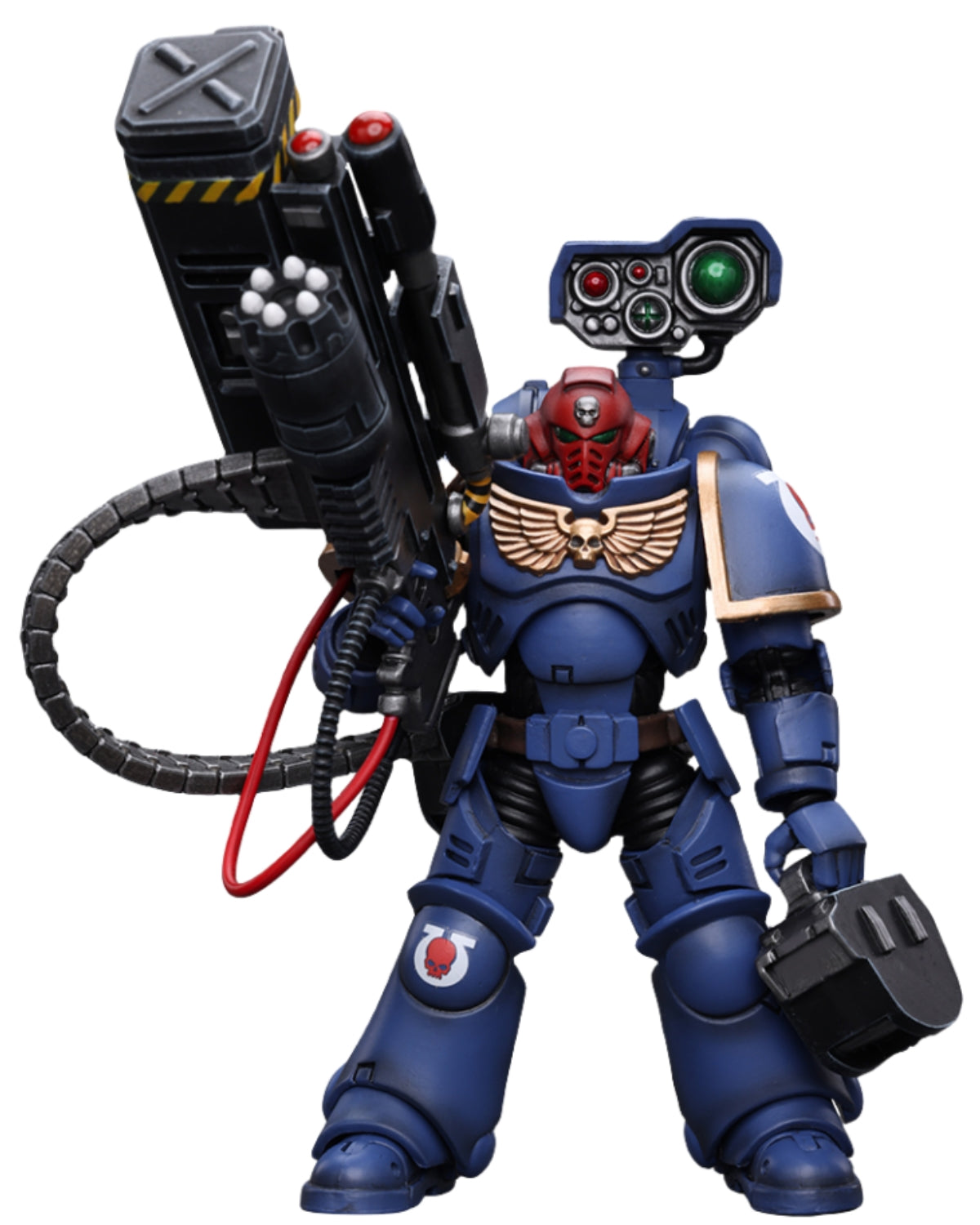 HiPlay JoyToy Warhammer 40K Collectible Figure: Ultramarines Sergeant with Vengor Launcher 1:18 Scale Action Figures (Sergeant with Vengor Launcher JT8803)