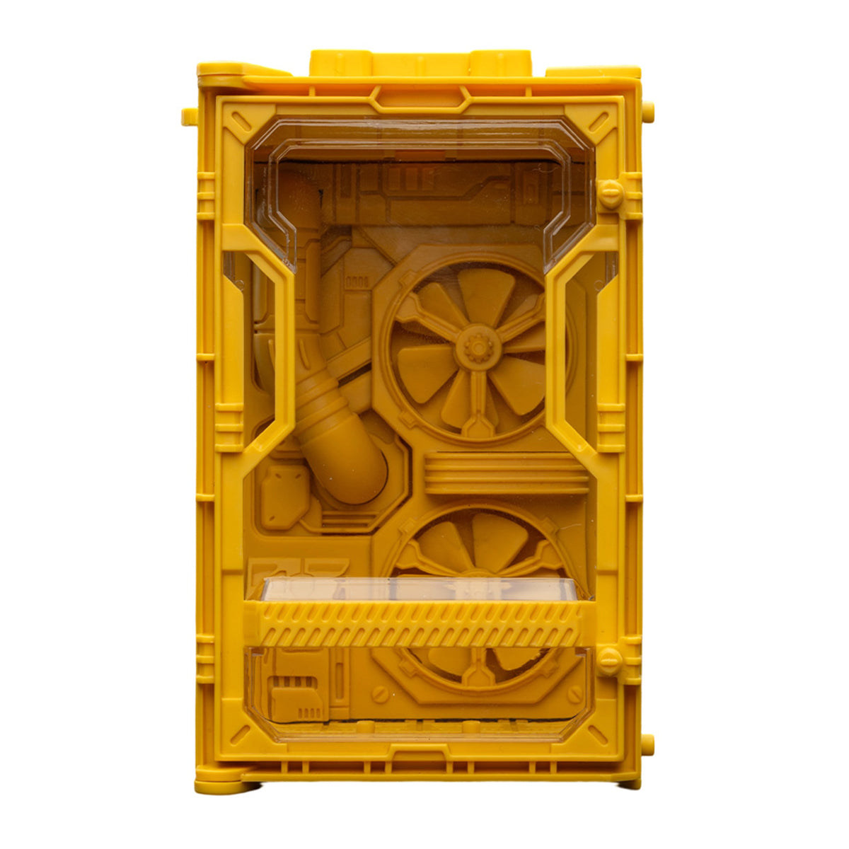 JOYTOY Individual Soldier Hangar Display Case Surge Yellow Ash Yellow Armor White 1/25 Scale Fit JOYTOY Series Action Figure