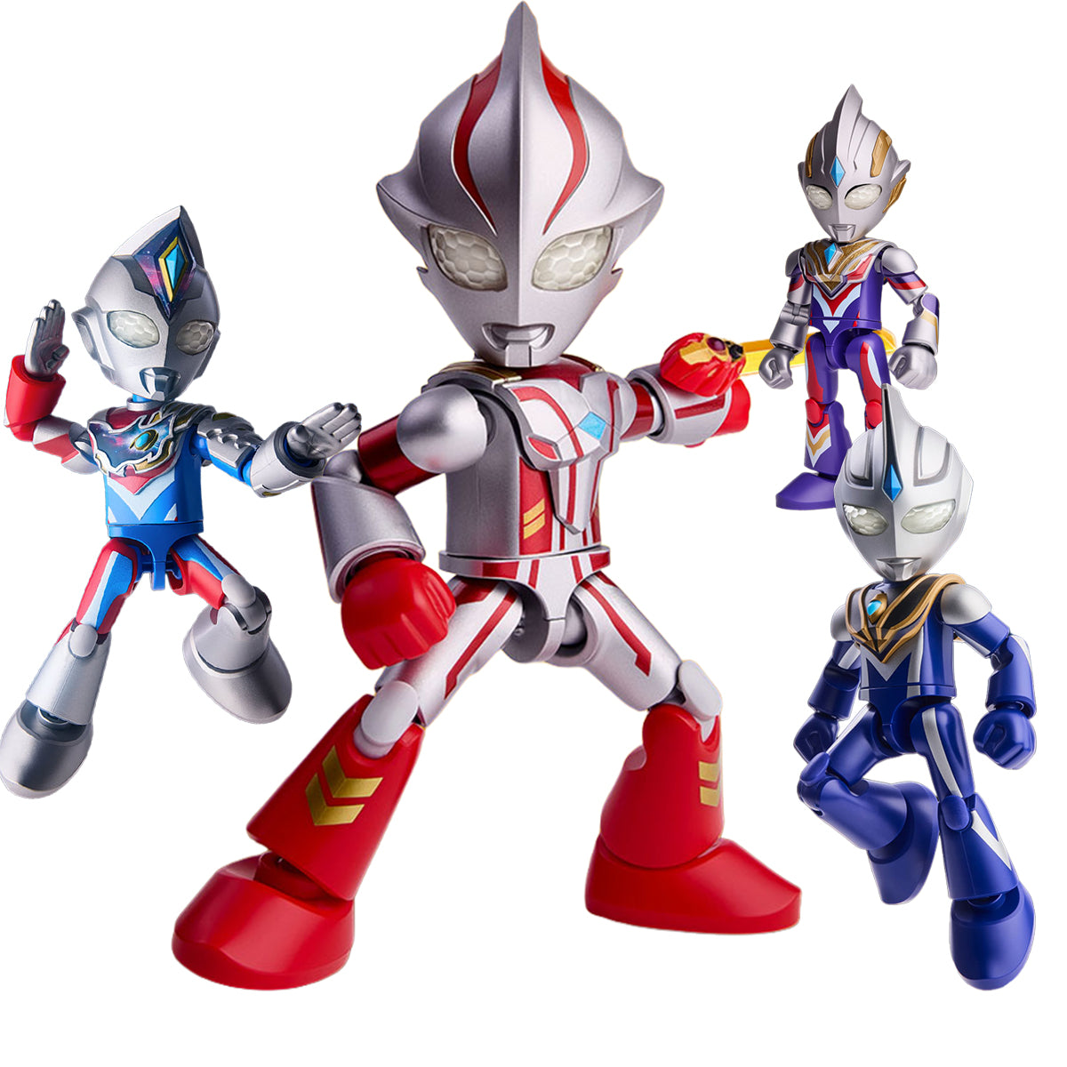 BLOKEES Ultraman Partner Magic Edition Series 3 - 10 Ultraman Decker Shining Type/09 Ultraman Agul V2 Type/11 Ultraman Mebius/11 Ultraman Trigger Multi Type Model Kit