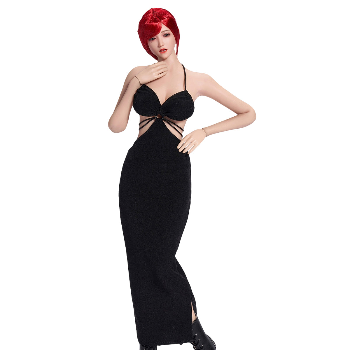Toyscentre, Female Black Evening Dress Skirt, Doll Clothes Accessory for 12-inches Action Figurine