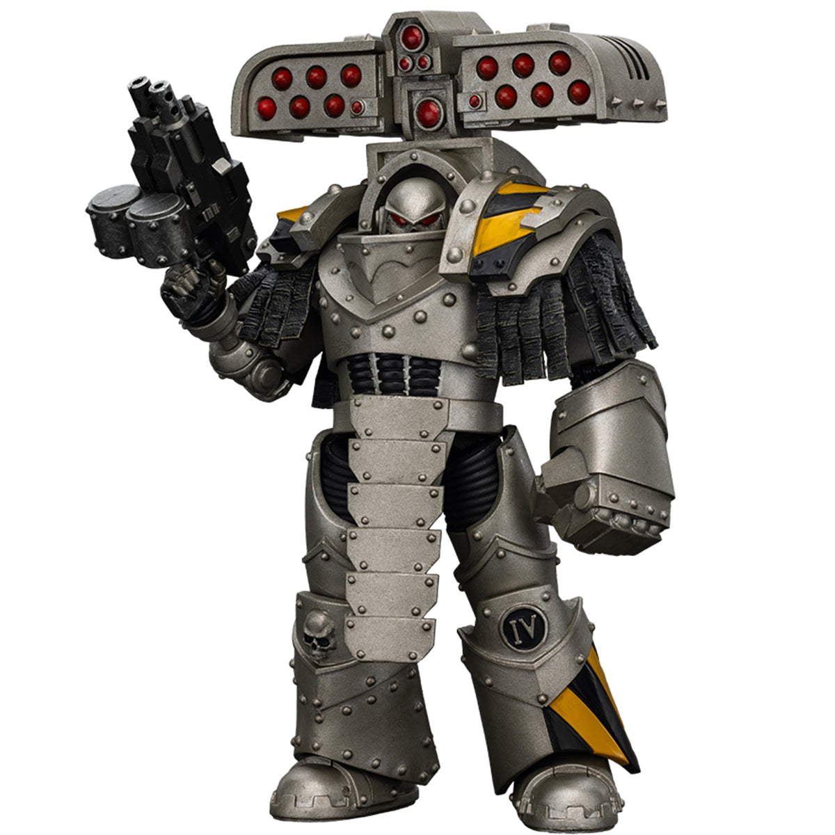 JOYTOY Warhammer La Herejía de Horus Guerreros de Hierro Tirano Maestro de Asedio Terminator con Lanzacohetes Figuras de Acción