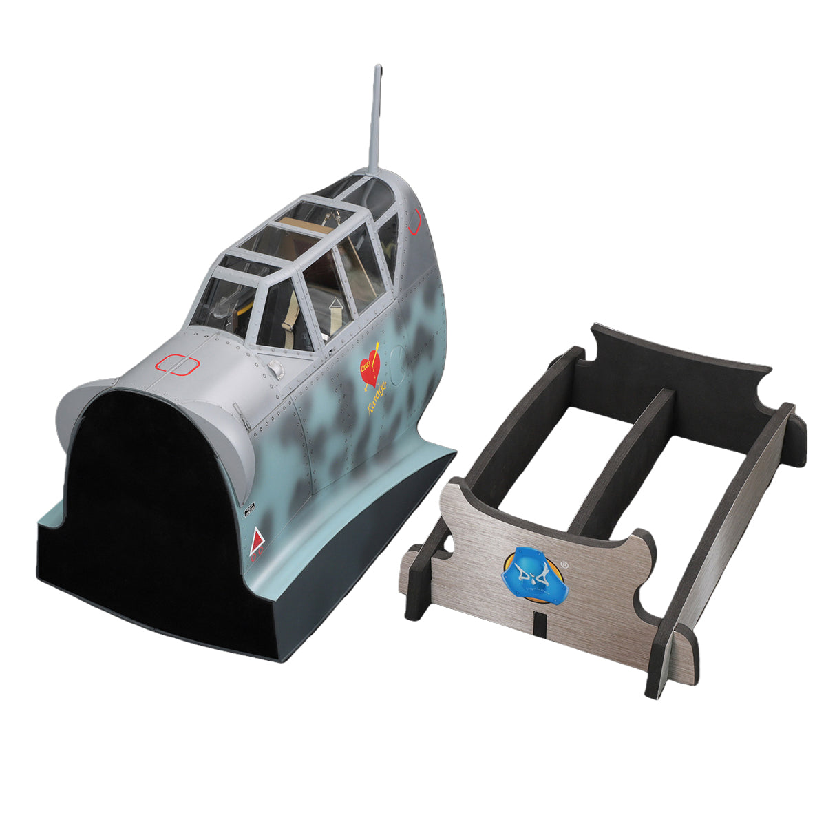 DID D80190 WWII Luftwaffe Ace Pilot Erich Hartmann with Fighter Cockpit Scene 1/6 Scale Action Figure